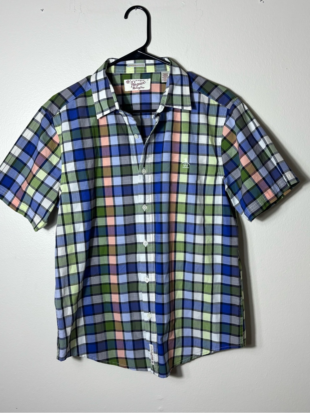 Original Penguin Heritage Slim Fit Sz M Plaid Slim Fit